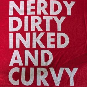 Red Bold Graphic Tee!!